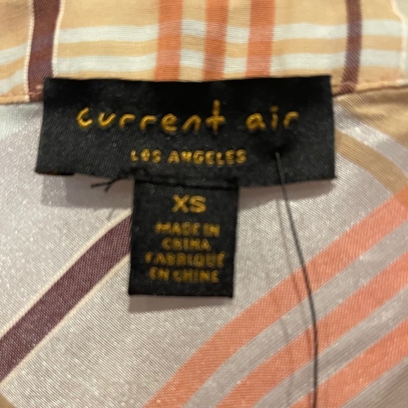 NWT Anthropologie Pink/Rose Plaid Current Air Polly Long Sleeve Blouse Size XS - Picture 7 of 9